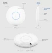 UBIQUITI Access Point UniFi U6 Pro, Wi-Fi 6, 5.300Mbps, 2.4/5GHz, PoE 4