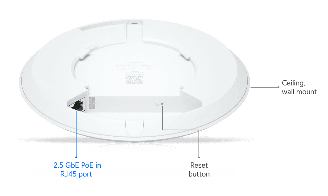 UBIQUITI Access Point UniFi U7 Lite, WiFi 7, Dual band, PoE 7 UBIQUITI Access Point UniFi U7 Lite, WiFi 7, Dual band, PoE - Image 5