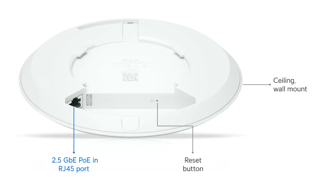 UBIQUITI Access Point UniFi U7 Lite, WiFi 7, Dual band, PoE 7 UBIQUITI Access Point UniFi U7 Lite, WiFi 7, Dual band, PoE - Image 5