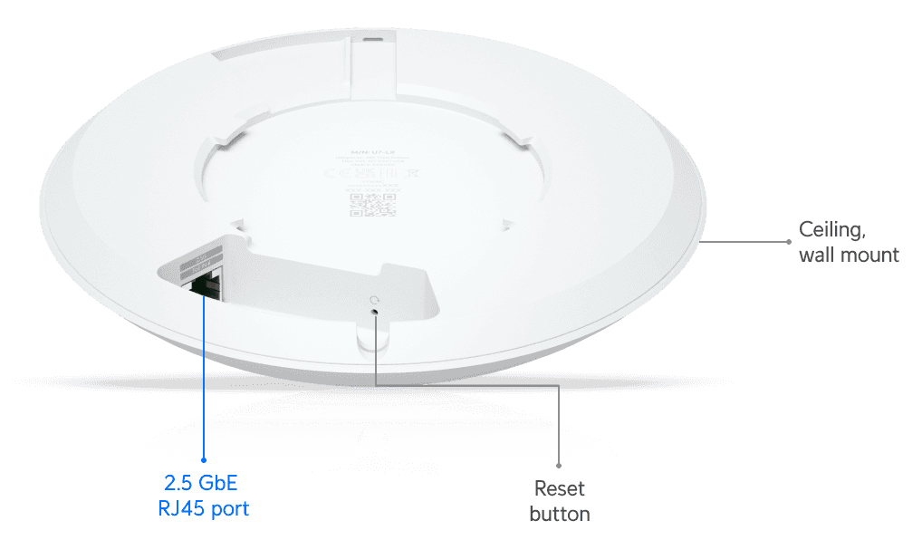 UBIQUITI Access Point UniFi U7 Long-Range, WiFi 7, Dual band, PoE 7 UBIQUITI Access Point UniFi U7 Long-Range, WiFi 7, Dual band, PoE - Image 5