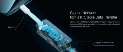 TP-LINK αντάπτορας δικτύου UE300C, USB-C, 1000Mbps Ethernet, Ver. 2.0 5
