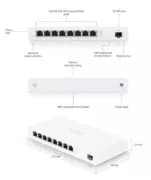 UBIQUITI router UISP-R, 8x Gigabit Ethernet Θύρες, 1000Mbps, PoE 30W 2