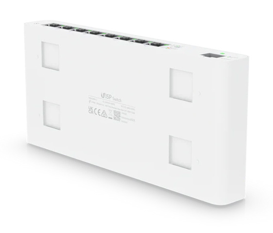 UBIQUITI Switch UISP, 8-Port Gigabit, 10/100/1000 Mbps, PoE 5 UBIQUITI Switch UISP, 8-Port Gigabit, 10/100/1000 Mbps, PoE - Image 3