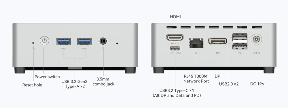 MINISFORUM mini PC UN100L, Intel CPU N100, 16/512GB SSD, Windows 11 Pro 11 MINISFORUM mini PC UN100L, Intel CPU N100, 16/512GB SSD, Windows 11 Pro - Image 9