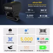 ULEFONE barcode scanner uScan RS1, ασύρματο 2.4G/Bluetooth, 1D/2D, μαύρο 8 ULEFONE barcode scanner uScan RS1, ασύρματο 2.4G/Bluetooth, 1D/2D, μαύρο 2
