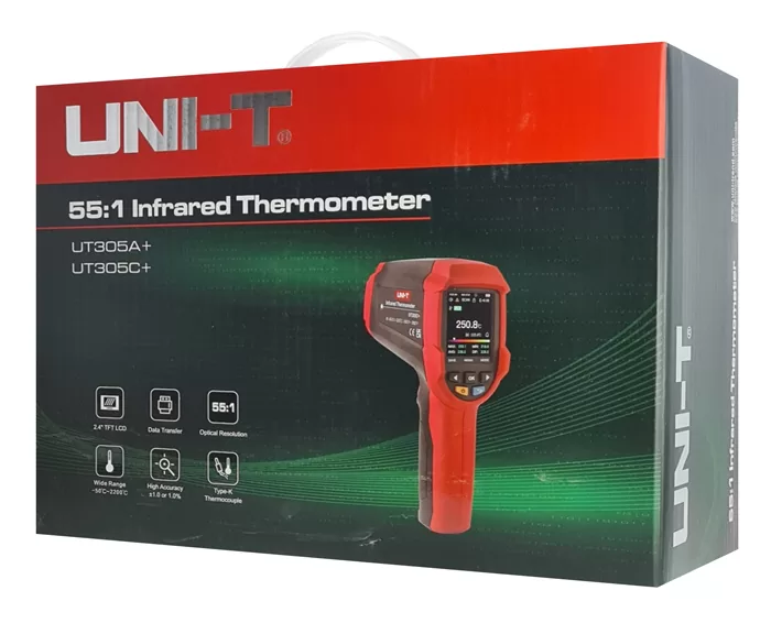 UNI-T θερμόμετρο υπερύθρων UT305C+ με αισθητήρα K, -50 °C έως 2200 °C 6 UNI-T θερμόμετρο υπερύθρων UT305C+ με αισθητήρα K, -50 °C έως 2200 °C - Image 4