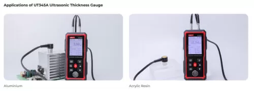 UNI-T ψηφιακός μετρητής πάχους υπερήχων UT345A, 2000mAh, mm/in 7 UNI-T ψηφιακός μετρητής πάχους υπερήχων UT345A, 2000mAh, mm/in 2