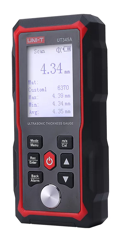 UNI-T ψηφιακός μετρητής πάχους υπερήχων UT345A, 2000mAh, mm/in 3 UNI-T ψηφιακός μετρητής πάχους υπερήχων UT345A, 2000mAh, mm/in
