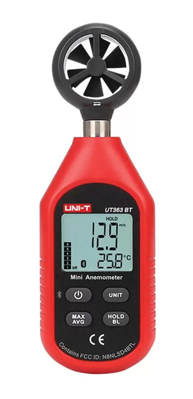 UNI-T ψηφιακό ανεμόμετρο UT363BT, 0-30m/s, Bluetooth 3 UNI-T ψηφιακό ανεμόμετρο UT363BT, 0-30m/s, Bluetooth