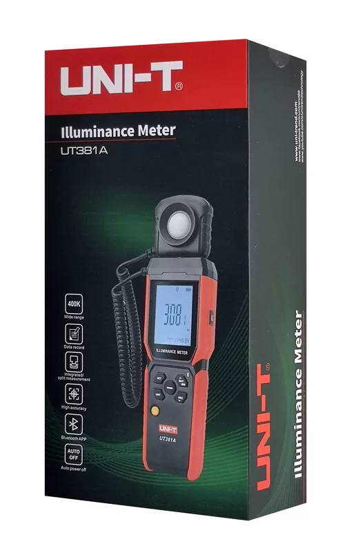 UNI-T ψηφιακό φωτόμετρο UT381A, εύρος μέτρησης έως 400000 Lux, Bluetooth 8 UNI-T ψηφιακό φωτόμετρο UT381A, εύρος μέτρησης έως 400000 Lux, Bluetooth - Image 6