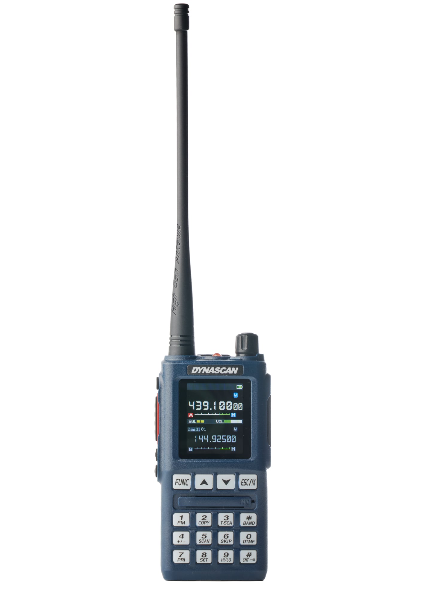Dynascan UV-101 – Επαγγελματικός Ασύρματος Πομποδέκτης Dual Band VHF/UHF, 5W, 640 Κανάλια