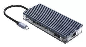 ORICO docking station WB-11P, 11 θυρών, USB-C σύνδεση, 100W PD, 4K, γκρι 5