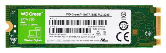 WD M.2 SATA III SSD Green WDS240G3G0B, 240GB, 545MBps, Factory Recertified