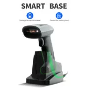 GTCODESTAR barcode scanner X-1901B με βάση, 1D & 2D, ενσύρματο & ασύρματο, Bluetooth, 2000mAh, μαύρο 6