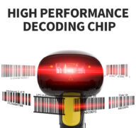 GTCODESTAR barcode scanner X-620F, 1D, ενσύρματο & ασύρματο, 800mAh, μαύρο 3