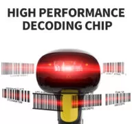 GTCODESTAR barcode scanner X-620F, 1D, ενσύρματο & ασύρματο, 800mAh, μαύρο 3