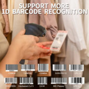 GTCODESTAR barcode scanner X-620F, 1D, ενσύρματο & ασύρματο, 800mAh, μαύρο 4