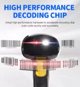 GTCODESTAR barcode scanner X-760H, 1D & 2D, ενσύρματο, μαύρο 3