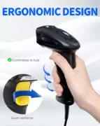 GTCODESTAR barcode scanner X-760H, 1D & 2D, ενσύρματο, μαύρο 6