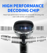 GTCODESTAR barcode scanner X-9701B, 1D & 2D, ενσύρματο & ασύρματο, Bluetooth, 2000mAh, μαύρο 3