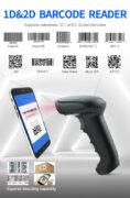 GTCODESTAR barcode scanner X-9701B, 1D & 2D, ενσύρματο & ασύρματο, Bluetooth, 2000mAh, μαύρο 4