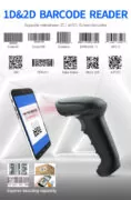 GTCODESTAR barcode scanner X-9701B, 1D & 2D, ενσύρματο & ασύρματο, Bluetooth, 2000mAh, μαύρο 4