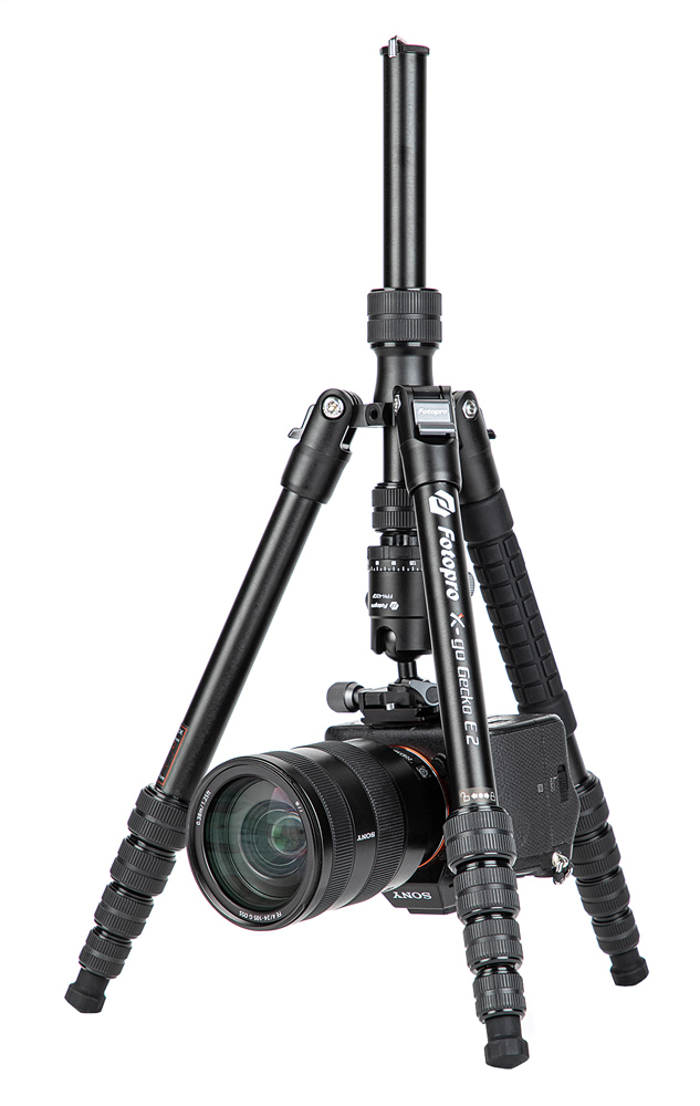FOTOPRO τρίποδο φωτογράφισης X-go Gecko E2, πτυσσόμενο έως 146.1cm, έως 8kg, μαύρο 7 FOTOPRO τρίποδο φωτογράφισης X-go Gecko E2, πτυσσόμενο έως 146.1cm, έως 8kg, μαύρο - Image 5