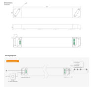 YSD τροφοδοτικό DC 100WUGP-12, 12VDC, 100W, 8.3A, IP20, dimmable 2