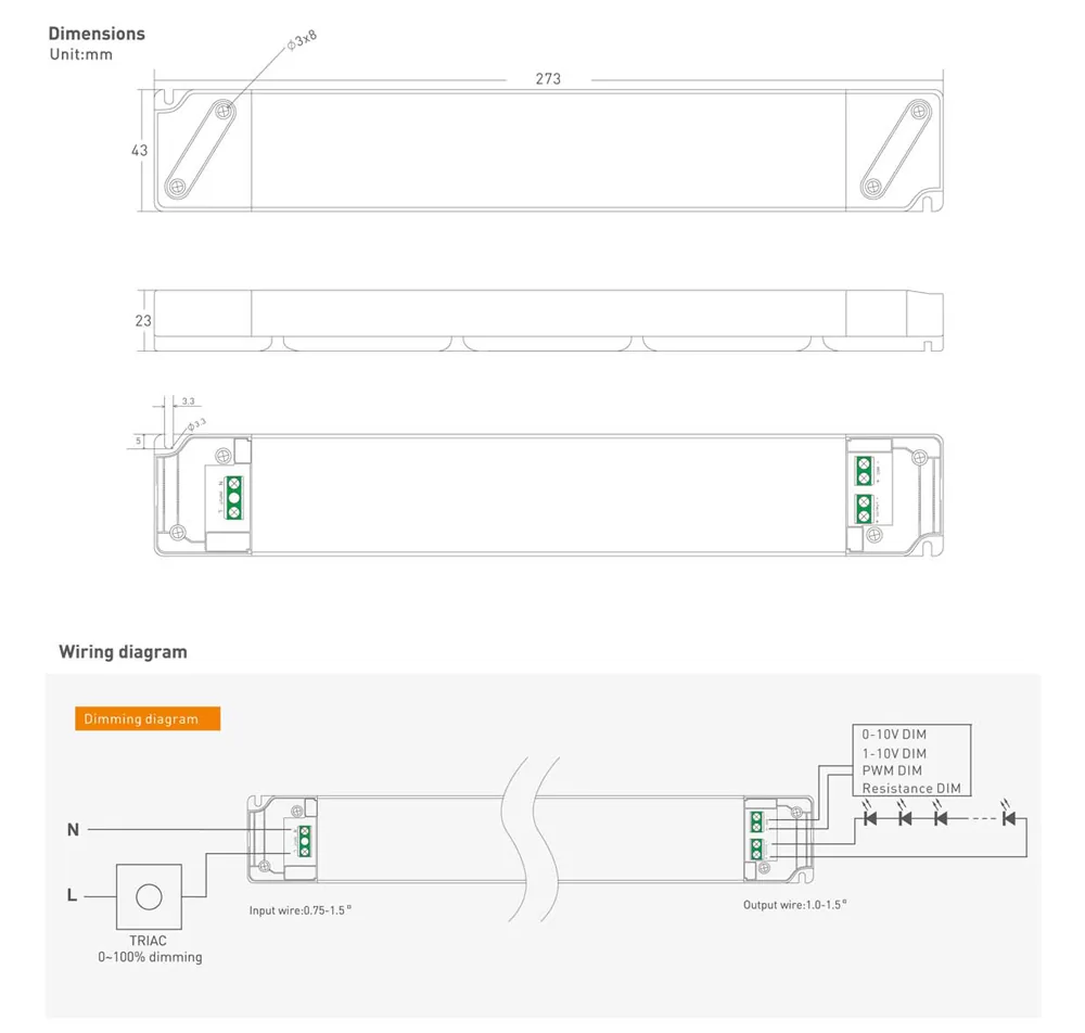 YSD τροφοδοτικό DC 100WUGP-12, 12VDC, 100W, 8.3A, IP20, dimmable 4 YSD τροφοδοτικό DC 100WUGP-12, 12VDC, 100W, 8.3A, IP20, dimmable - Image 2