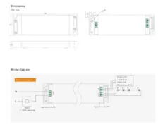 YSD τροφοδοτικό DC 60WUGP-12, 12VDC, 60W, 5A, IP20, dimmable 2