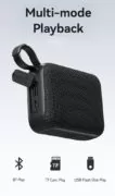 USAMS φορητό ηχείο YX015, 5W, Bluetooth, 1200mAh, μαύρο 6