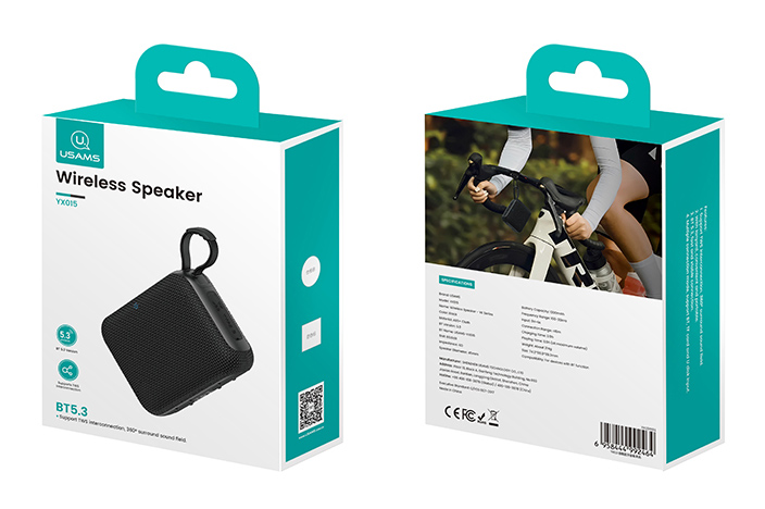 USAMS φορητό ηχείο YX015, 5W, Bluetooth, 1200mAh, μαύρο 11 USAMS φορητό ηχείο YX015, 5W, Bluetooth, 1200mAh, μαύρο - Image 9