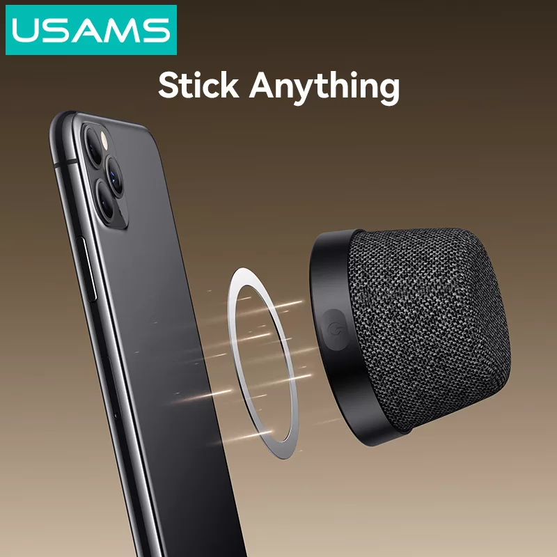 USAMS μίνι φορητό ηχείο YX016, μαγνητικό, 3W, Bluetooth, 700mAh, μαύρο 5 USAMS μίνι φορητό ηχείο YX016, μαγνητικό, 3W, Bluetooth, 700mAh, μαύρο - Image 3