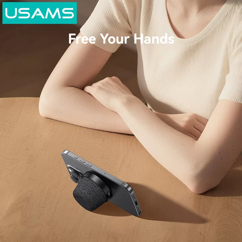 USAMS μίνι φορητό ηχείο YX016, μαγνητικό, 3W, Bluetooth, 700mAh, μαύρο 6 USAMS μίνι φορητό ηχείο YX016, μαγνητικό, 3W, Bluetooth, 700mAh, μαύρο - Image 4