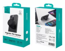 USAMS μίνι φορητό ηχείο YX016, μαγνητικό, 3W, Bluetooth, 700mAh, μαύρο 17 USAMS μίνι φορητό ηχείο YX016, μαγνητικό, 3W, Bluetooth, 700mAh, μαύρο 8