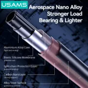 USAMS φωτιστικό δαχτυλίδι LED ZB323 με τρίποδο & βάση smartphone, μαύρο 4