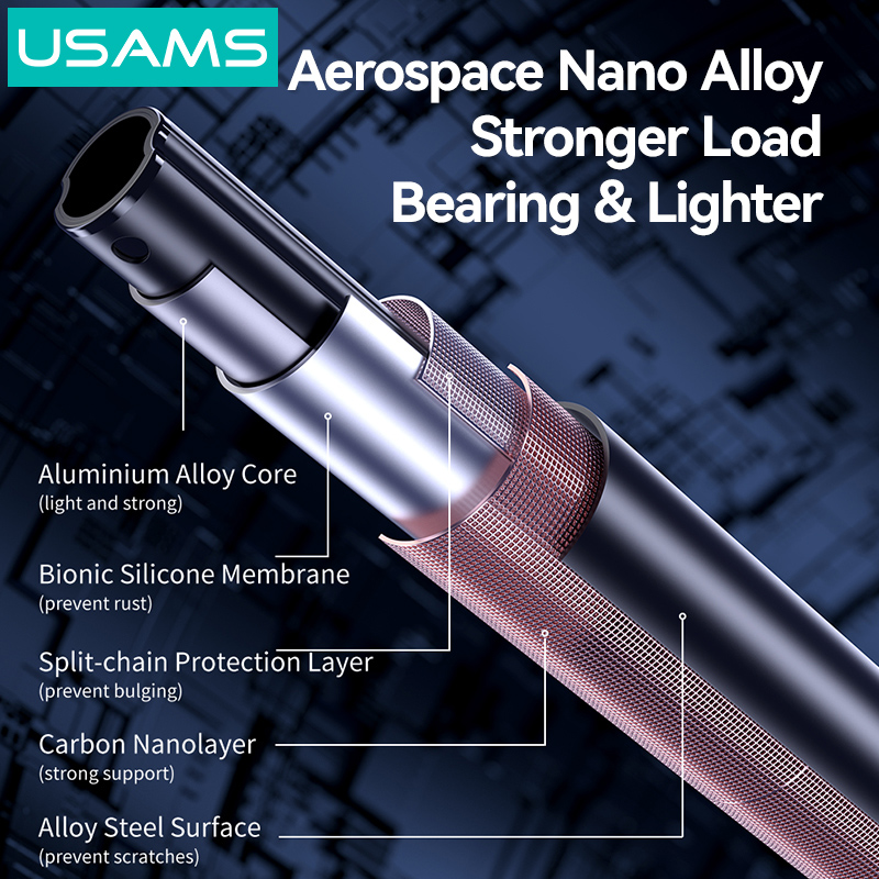 USAMS φωτιστικό δαχτυλίδι LED ZB323 με τρίποδο & βάση smartphone, μαύρο 6 USAMS φωτιστικό δαχτυλίδι LED ZB323 με τρίποδο & βάση smartphone, μαύρο - Image 4