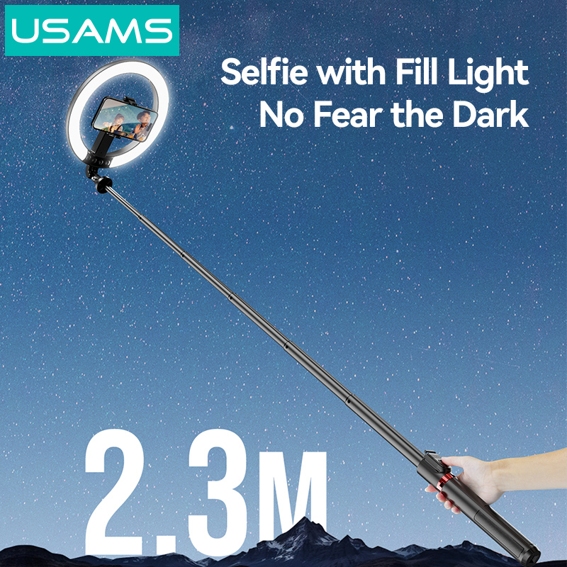 USAMS φωτιστικό δαχτυλίδι LED ZB323 με τρίποδο & βάση smartphone, μαύρο 7 USAMS φωτιστικό δαχτυλίδι LED ZB323 με τρίποδο & βάση smartphone, μαύρο - Image 5