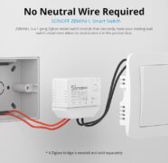 SONOFF smart διακόπτης ZBMINI-L, 1-gang, ZigBee 3.0, λευκός 2