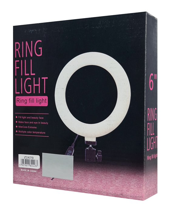 Φωτιστικό δαχτυλίδι LED ZD67B με μίνι τρίποδα, Φ 16cm, 12W 6 Φωτιστικό δαχτυλίδι LED ZD67B με μίνι τρίποδα, Φ 16cm, 12W - Image 4