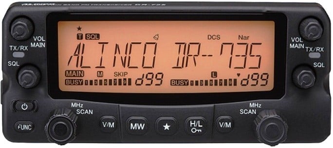 Alinco DR-735E – Mobile Πομποδέκτης VHF/UHF 50W με Full-Duplex & 1000 Μνήμες 4 Alinco DR-735E – Mobile Πομποδέκτης VHF/UHF 50W με Full-Duplex & 1000 Μνήμες - Image 3