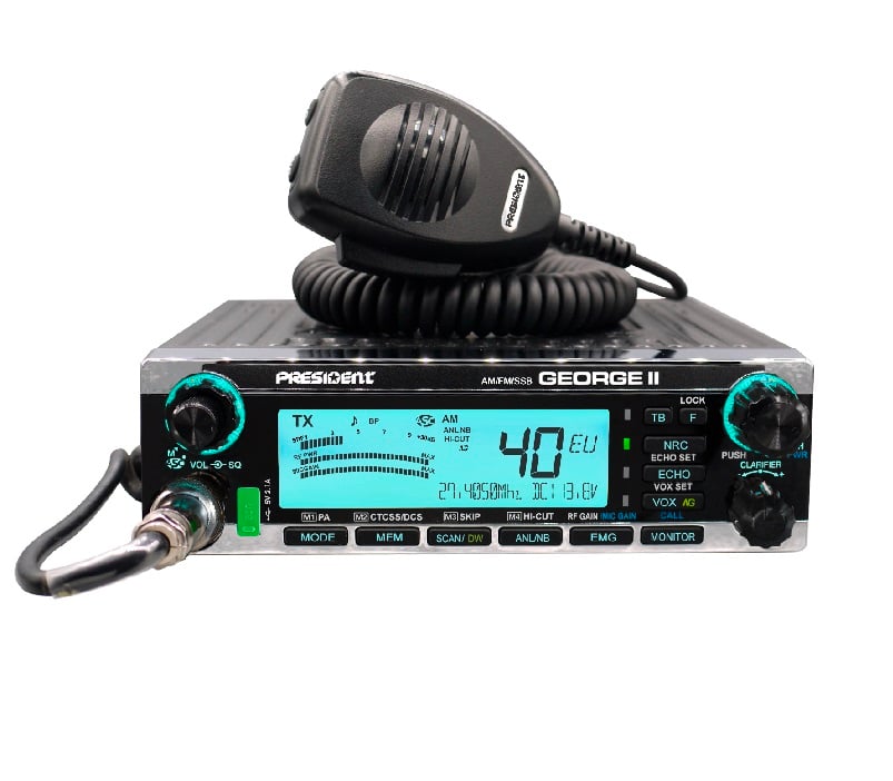 President George II – Πομποδέκτης CB 27MHz AM/FM/SSB 40 Καναλιών για Απαιτητικούς Χρήστες 6 President George II – Πομποδέκτης CB 27MHz AM/FM/SSB 40 Καναλιών για Απαιτητικούς Χρήστες - Image 4