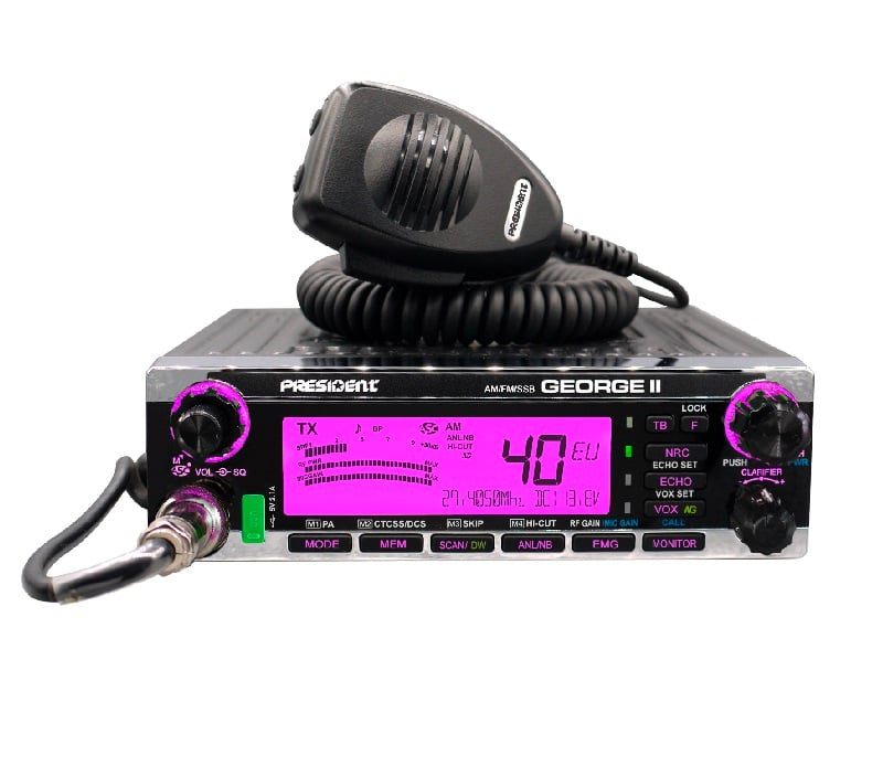 President George II – Πομποδέκτης CB 27MHz AM/FM/SSB 40 Καναλιών για Απαιτητικούς Χρήστες 7 President George II – Πομποδέκτης CB 27MHz AM/FM/SSB 40 Καναλιών για Απαιτητικούς Χρήστες - Image 5