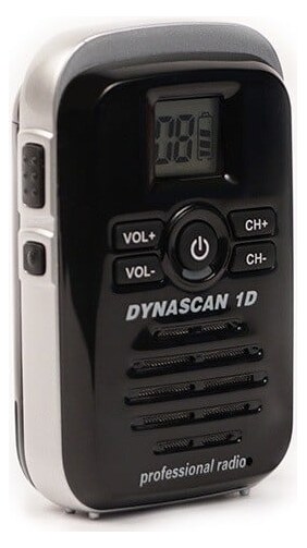 Dynascan 1D Black Επαγγελματικός Πομποδέκτης PMR-446 (Μαύρο) 4 Dynascan 1D Black επαγγελματικός πομποδέκτης PMR-446