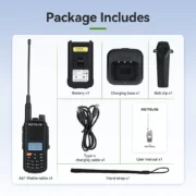 Retevis A61 pompodektis VHF UHF AM FM air band GPS IP67