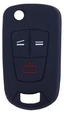 Θήκη κλειδιού για αυτοκίνητα Opel 1005-02, εύκαμπτη, μαύρη