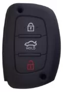 Θήκη κλειδιού για αυτοκίνητα Hyundai 1007-05, εύκαμπτη, μαύρη