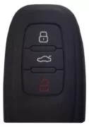 Θήκη κλειδιού για αυτοκίνητα Audi 1009-02, εύκαμπτη, μαύρη