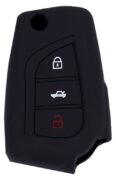 Θήκη κλειδιού για αυτοκίνητα Toyota 1015-01, εύκαμπτη, μαύρη 1