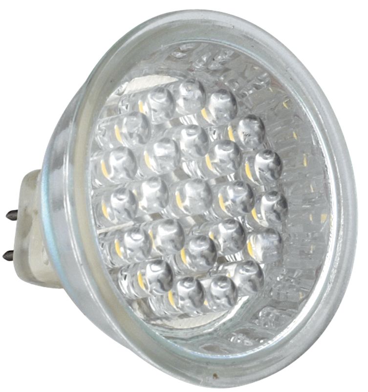 LED-24C8 Λάμπα LED Mr-16 1.2W 64LM Gu5.3 Ψυχρό Λευκό